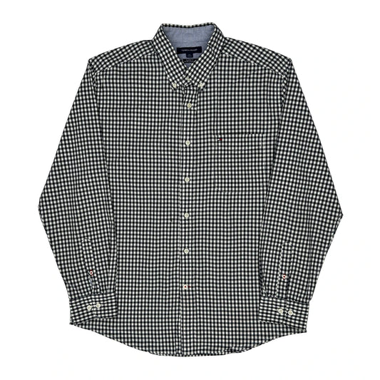 Tommy Hilfiger Checked Shirt - Large Black & White Cotton