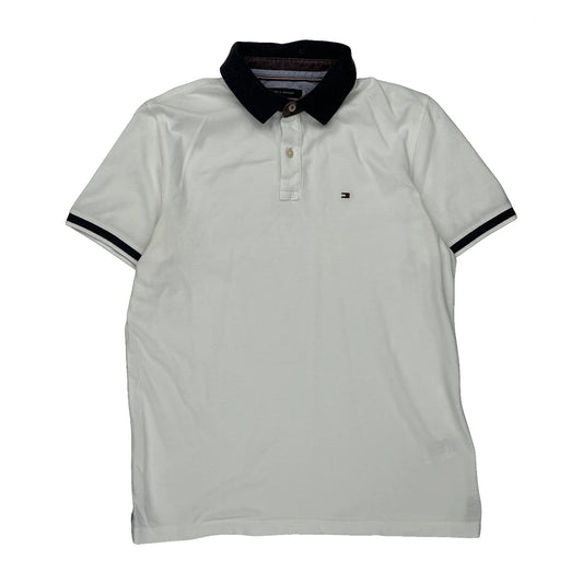 Tommy Hilfiger Polo Shirt - Medium Black Cotton