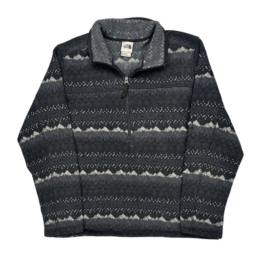 The North Face Fleece - Large Grey Polyester