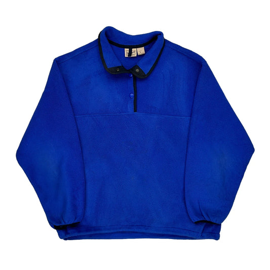 Woolrich Collared Fleece - Medium Blue Polyester