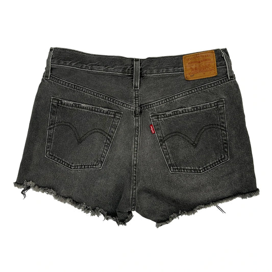 Levis Denim Shorts - 30W UK 10 Grey Cotton