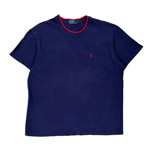 Polo By Ralph Lauren T-Shirt - Large Blue Cotton