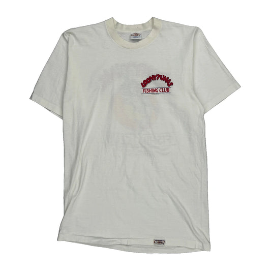 Looney Tunes Crazy Shirt Single Stitch T-Shirt - Medium White Cotton