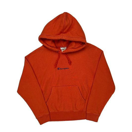 Reverse Weave Champion Hoodie - Medium Orange Cotton Blend