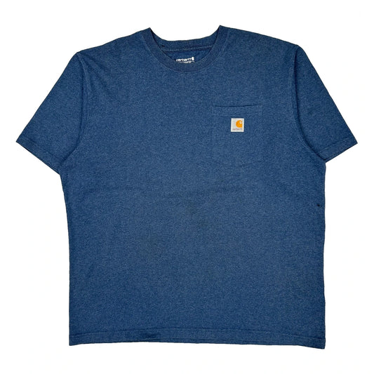 Carhartt T-Shirt - XL Blue Cotton