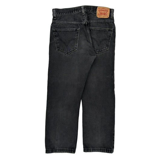 505 Levis Jeans - 32W 26L Black Cotton