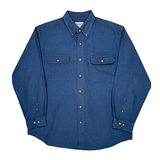 Carhartt Denim Shirt - Large Blue Cotton
