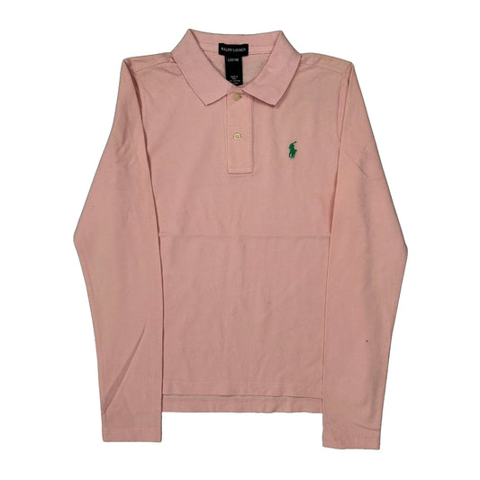 Age 12-14 Ralph Lauren Polo Shirt - Large Pink Cotton