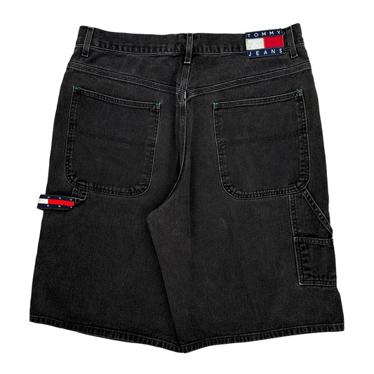 Tommy Jeans Carpenter Shorts - 36W 13L Black Denim