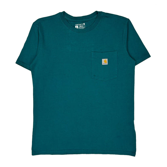 Vintage Carhartt T-Shirt - Small Green Cotton