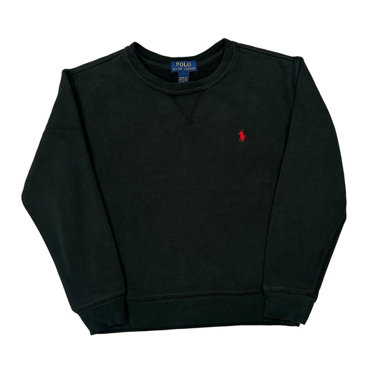 Age 8-9 Polo By Ralph Lauren Sweatshirt - Medium Black Cotton
