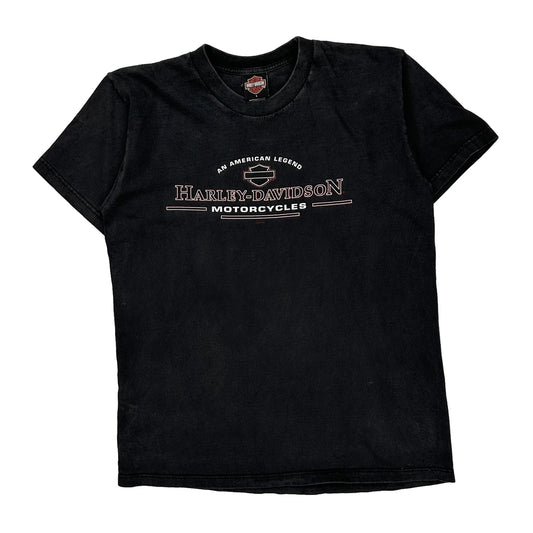 San Diego Harley Davidson Graphic T-Shirt - Large Black Cotton