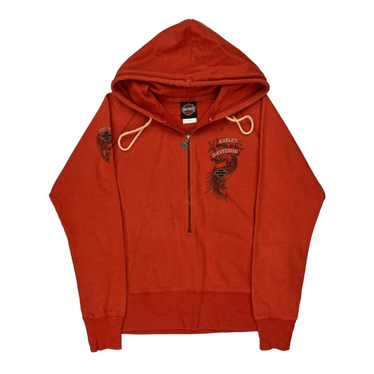 Made In USa Nashua Harley Davidson Harley Davidson Graphic Hoodie - Large Red Cotton