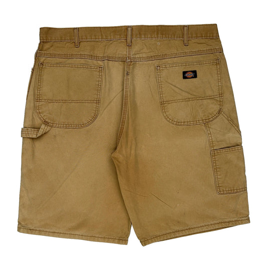 Dickies Carpenter Shorts - 38W 10L Brown Cotton