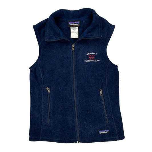 Synchilla, Greenwich Community Sailing Patagonia Fleece Gilet - Small Navy Polyester