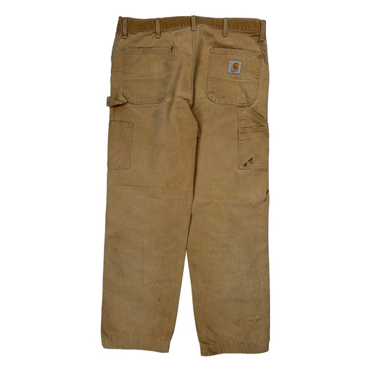 Carhartt Carpenter Trousers - 38W 31L Brown Cotton