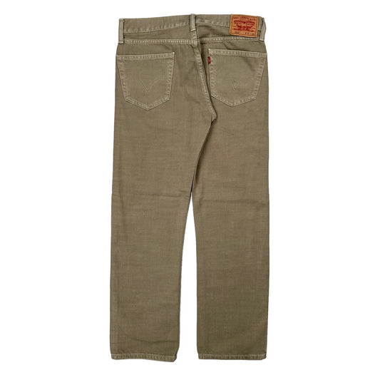 505 Levis Jeans - 32W 30L Beige Cotton