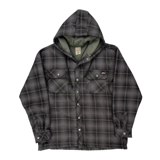 Dickies Checked Overshirt - 2XL Grey Polyester