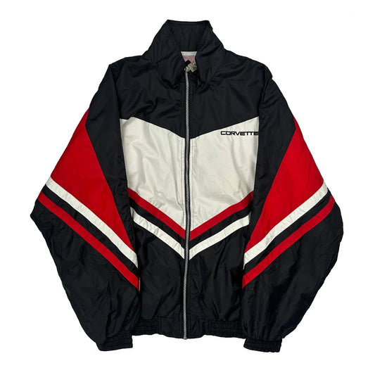 Corvette Pro Celebrity Windbreaker - Large Black Nylon