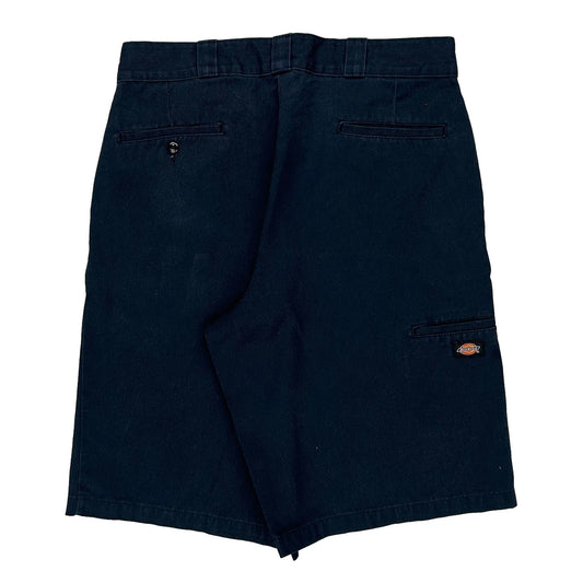 Dickies Shorts - 34W 12L Navy Polyester Blend