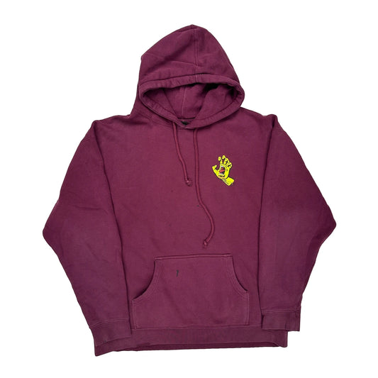 Screaming Hand Unbranded Graphic Hoodie - XL Burgundy Cotton
