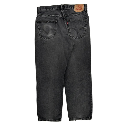 550 Levis Jeans - 34W 28L Black Cotton
