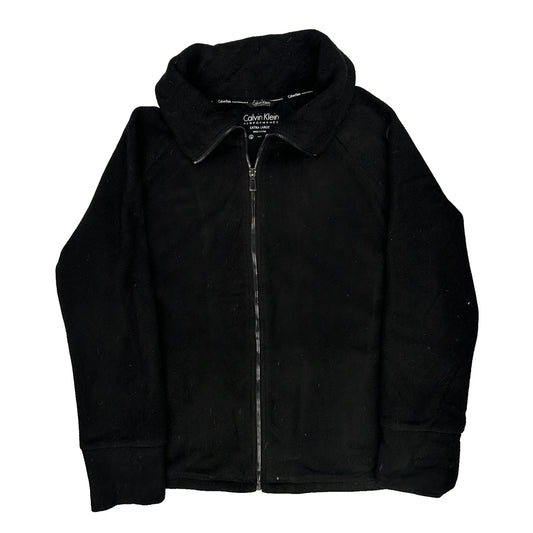 Calvin Klein Fleece Jacket - XL Black Polyester