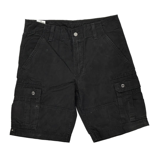 Levis Cargo Shorts - 32W 10L Black Cotton