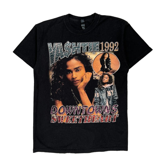 Vashtie M&O Band T-Shirt - Medium Black Cotton