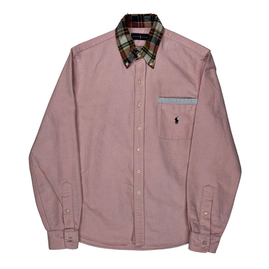 Ralph Lauren Checked Shirt - Small Pink Cotton