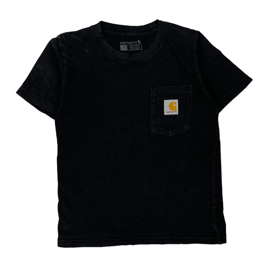 Age 7 Carhartt T-Shirt - Small Black Cotton