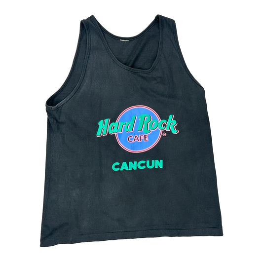 Hard Rock Cafe Single Stitch Vest - Small Black Cotton