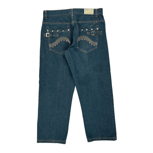 Dmax Jeans - 36W 30L Blue Cotton