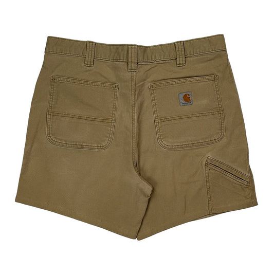 Carhartt Carpenter Shorts - 36W 7L Beige Cotton