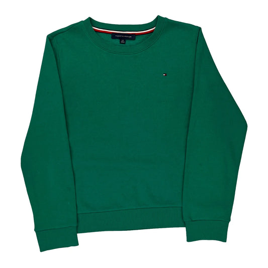 Tommy Hilfiger Sweatshirt - Large Green Cotton