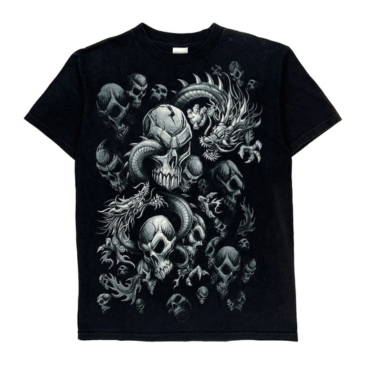 Tennessee River Graphic T-Shirt - Medium Black Cotton