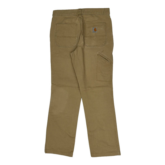 Carhartt Carpenter Trousers - 30W 30L Beige Cotton