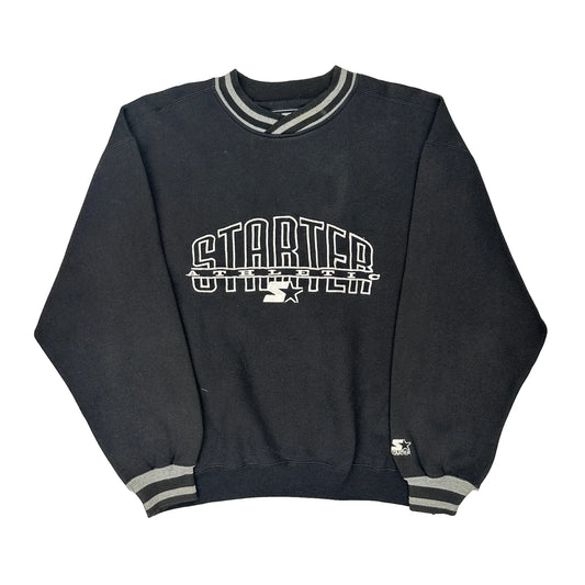 Starter Sweatshirt - Medium Black Cotton