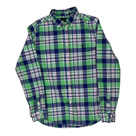 Ralph Lauren Checked Shirt - XL White Cotton