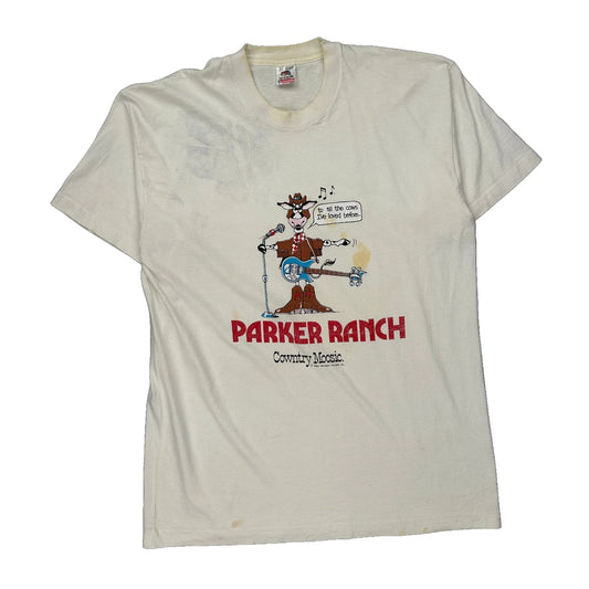 Fruit Of The Loom Single Stitch T-Shirt - XL Cream Cotton