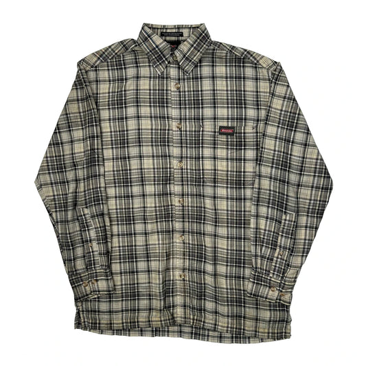 Dickies Checked Shirt - Medium Grey Cotton Blend
