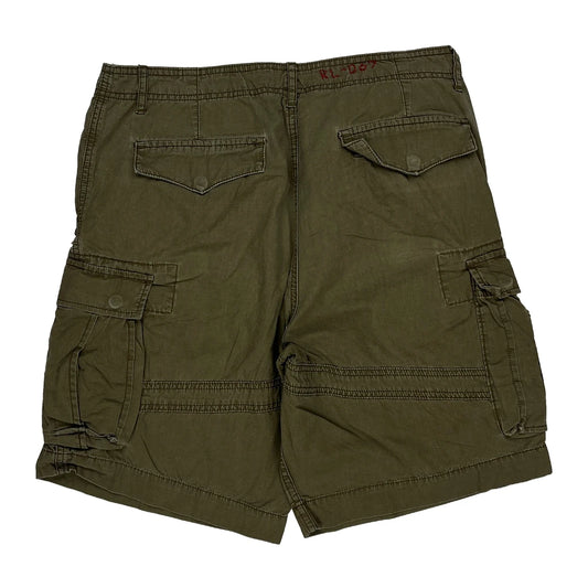 Surplus Fit Polo By Ralph Lauren USrl Cargo Shorts - 33W 11L Green Cotton