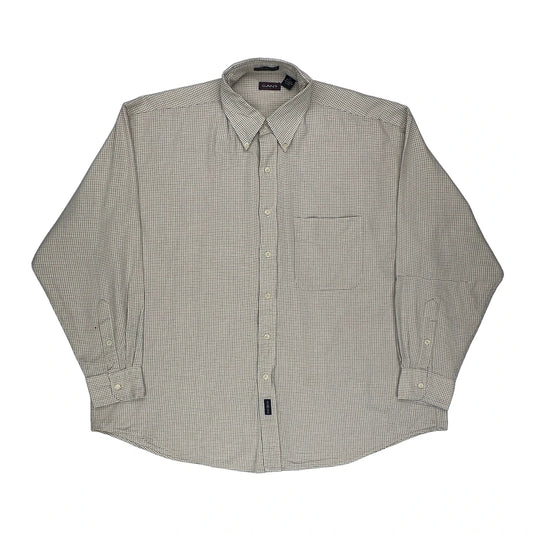 Gant Checked Shirt - XL Cream Cotton