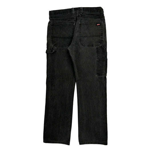 Dickies Carpenter Trousers - 33W 32L Black Cotton