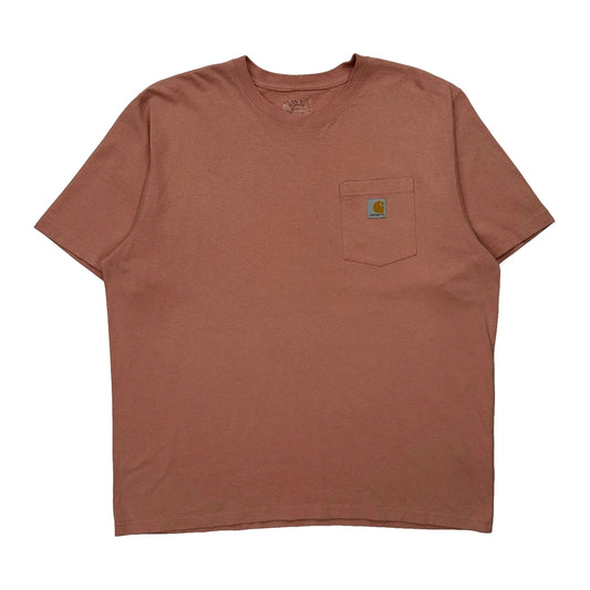 Carhartt T-Shirt - XL Pink Cotton