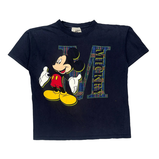 Disney Cartoon T-Shirt - Large Navy Cotton