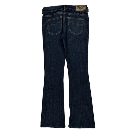 Diesel Low Boot Cut Jeans - 28W UK 6 Dark Wash Denim