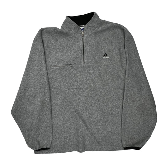Adidas Fleece - Large Grey Polyester