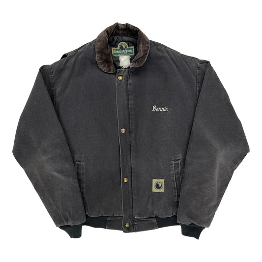 Berne Bomber Jacket - Large Brown Cotton