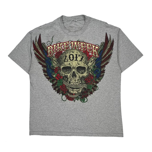 Bike Week 2017 Unbranded Graphic T-Shirt - XL Multicoloured Cotton